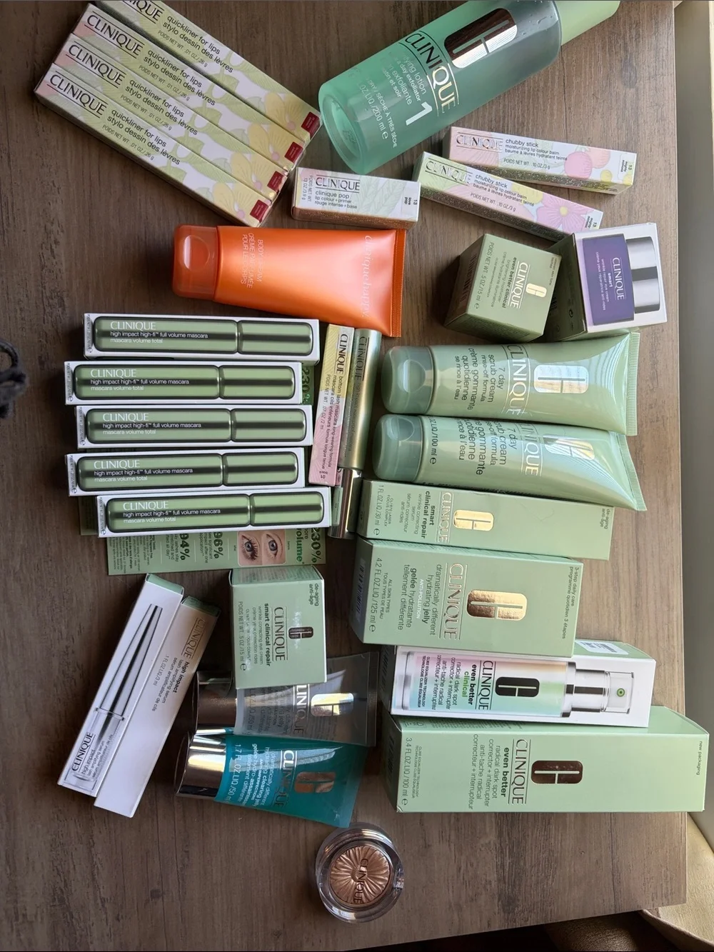 New Clinique Closet Clear Out skincare and makeup assortment